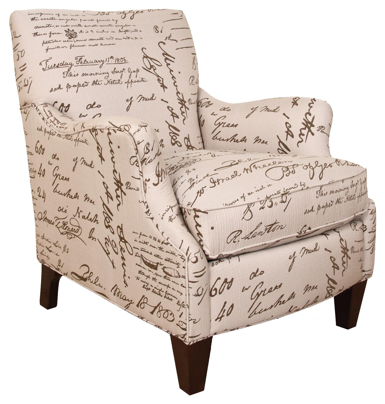 England Gillian Decorative Accent Chair with Charming Transitional